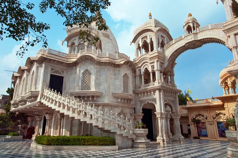 ISKCON Temple Vrindavan During Janmashtami