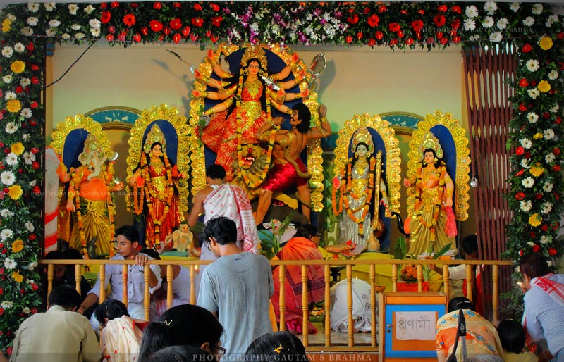 Durga Puja celebration in Guwahati, Assam