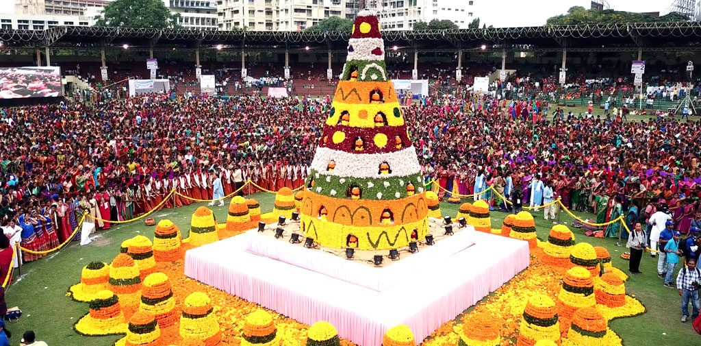 Bathukamma in Hyderabad