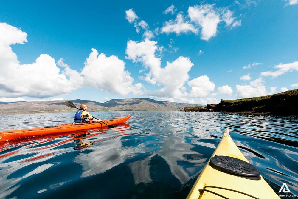 The kayaking fun and serenity