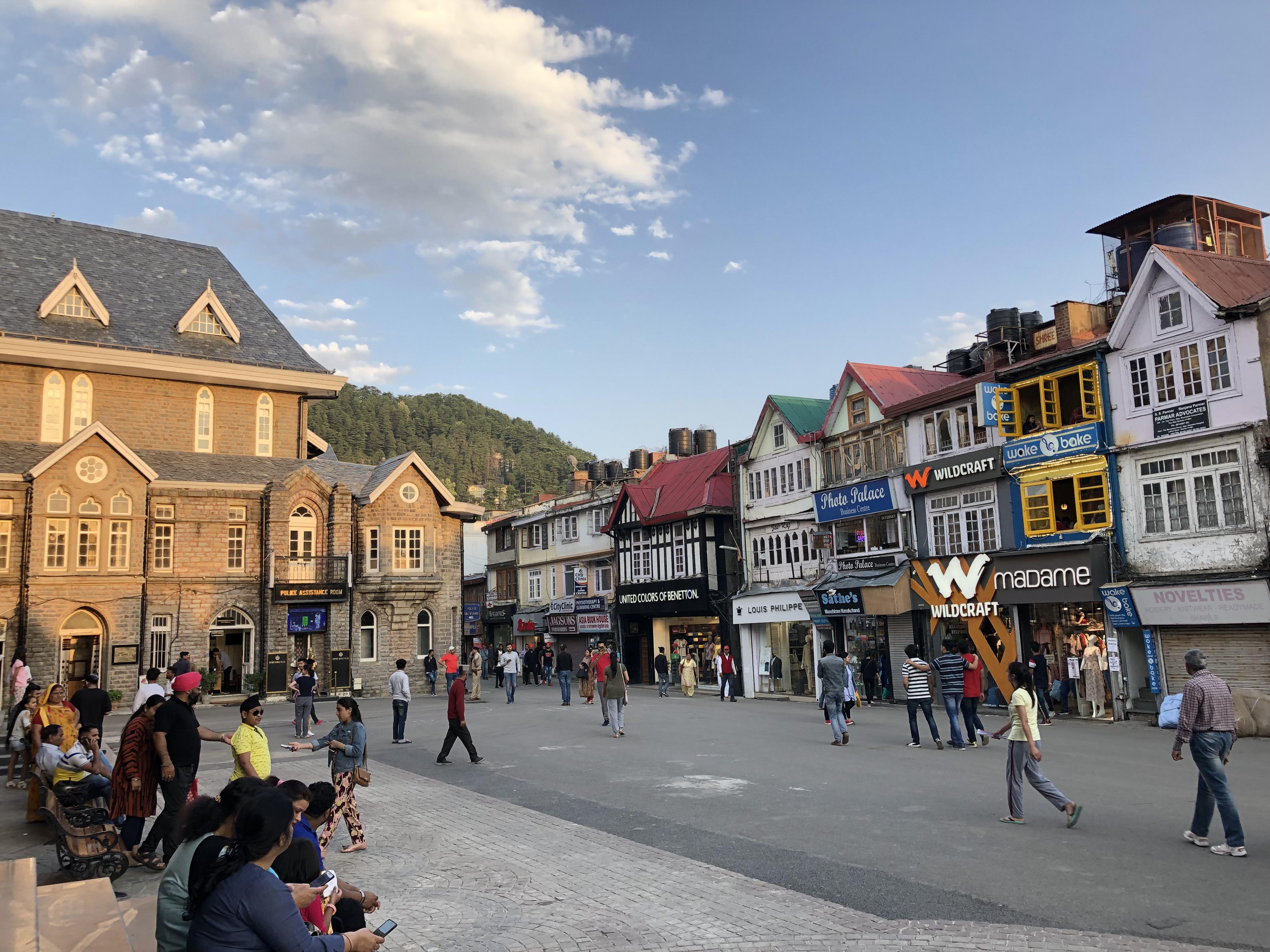 mall road in shimla