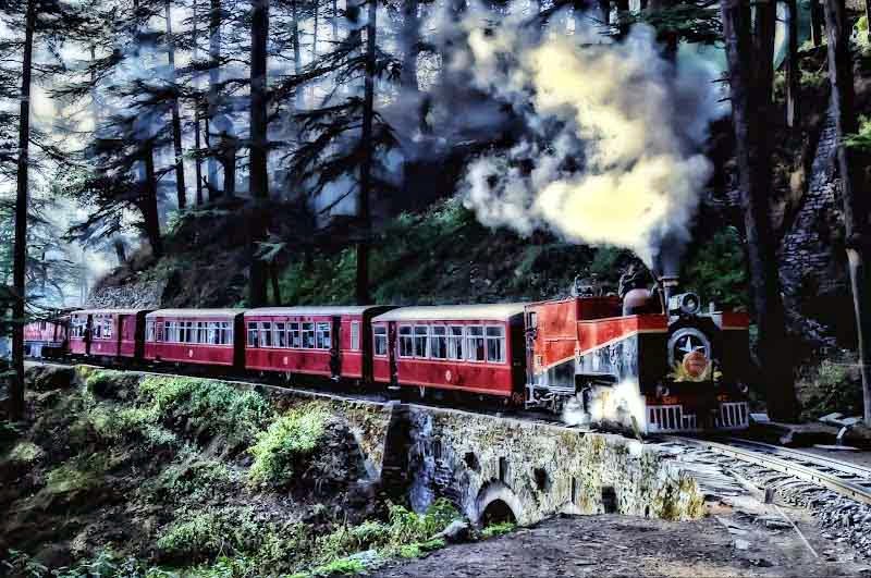 Ride the toy train in Shimla