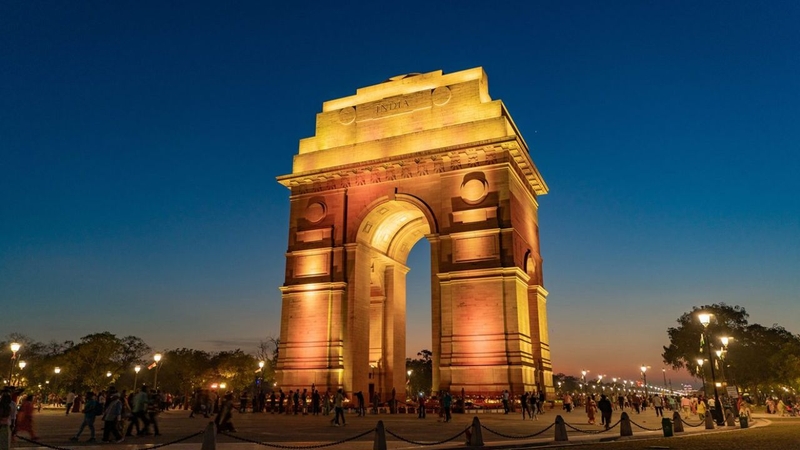 India Gate during Diwali