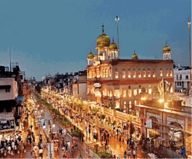 Chandni Chowk during diwali